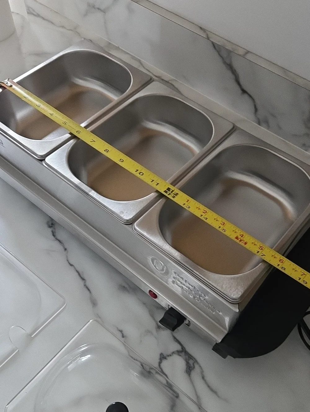 Nostalgia Electrics Living Collection Stainless Steel Triple Buffet Server